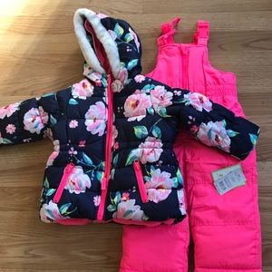 Toddler girl snowsuit-2 pieces NWT
